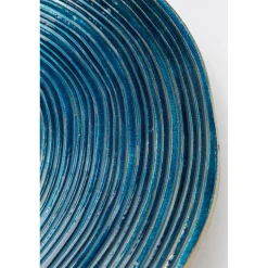 KARE Design Assiette Décorative Melia Bleu Fonce O46Cm