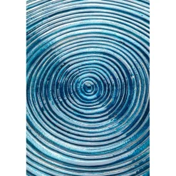 KARE Design Assiette Décorative Melia Bleu Fonce O46Cm