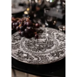 KARE Design Assiette Sakura Gris O27Cm