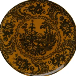 KARE Design Assiette Sakura Jaune O27Cm