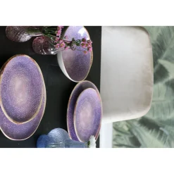 KARE Design Assiette Shirley Violet O26Cm