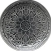 KARE Design Assiette Sicilia Mandala Gris O21Cm