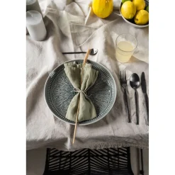 KARE Design Assiette Sicilia Mandala Gris O27Cm