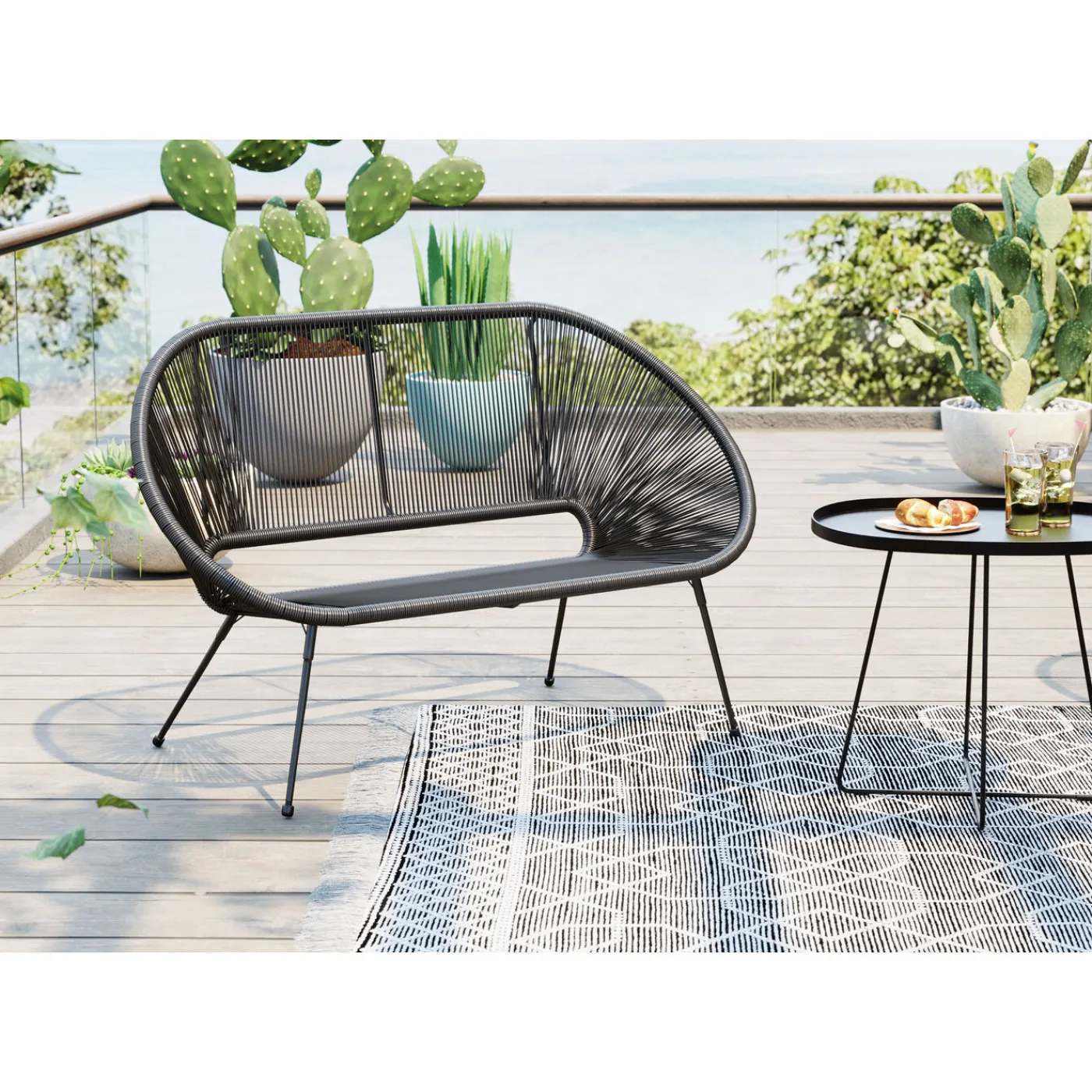 KARE Design Banquette Acapulco Noir
