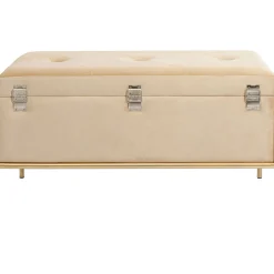KARE Design Banquette Buttons Storage Beige Pm