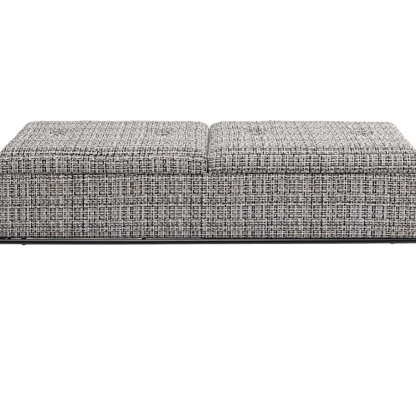 KARE Design Banquette Buttons Storage Noir-Blanc Gm