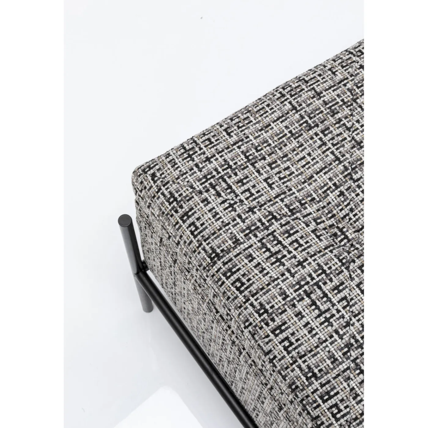 KARE Design Banquette Buttons Storage Noir-Blanc Gm