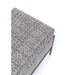 KARE Design Banquette Buttons Storage Noir-Blanc Pm