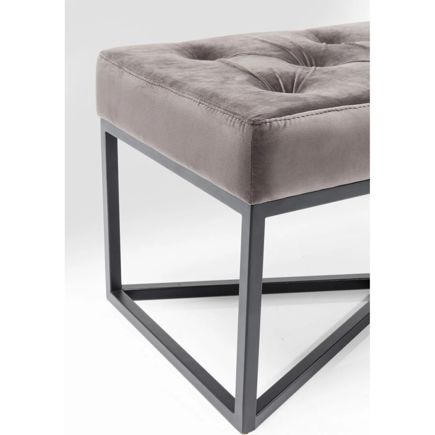 KARE Design Banquette Crossover Gris Noir 150X40Cm