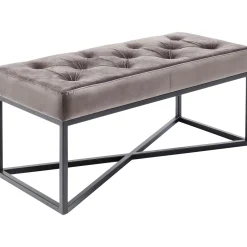 KARE Design Banquette Crossover Gris Noir 90X40Cm