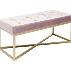 KARE Design Banquette Crossover Rose Laiton 90X40Cm