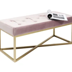 KARE Design Banquette Crossover Rose Laiton 90X40Cm