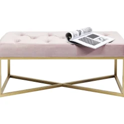 KARE Design Banquette Crossover Rose Laiton 90X40Cm