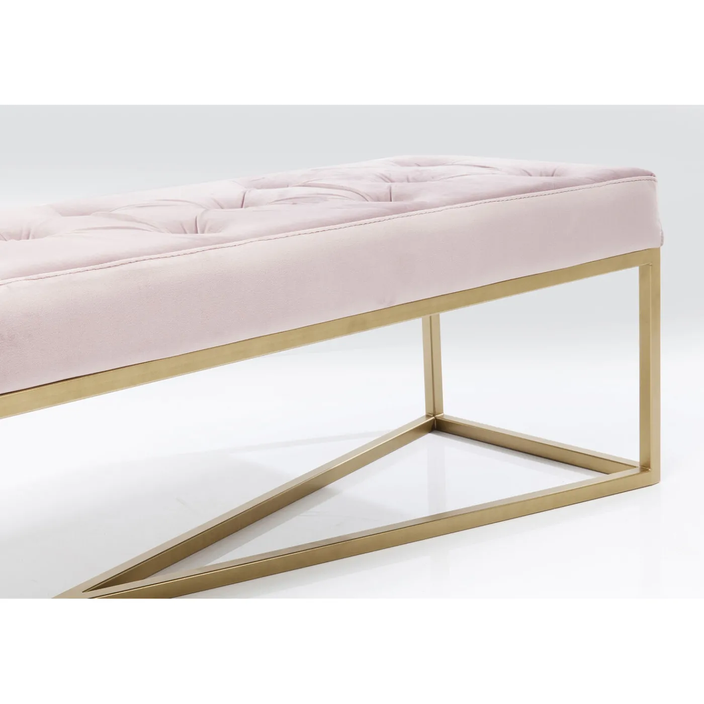 KARE Design Banquette Crossover Rose Laiton 150X40Cm
