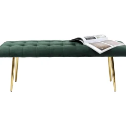 KARE Design Banquette Dallas Velours Vert 110Cm