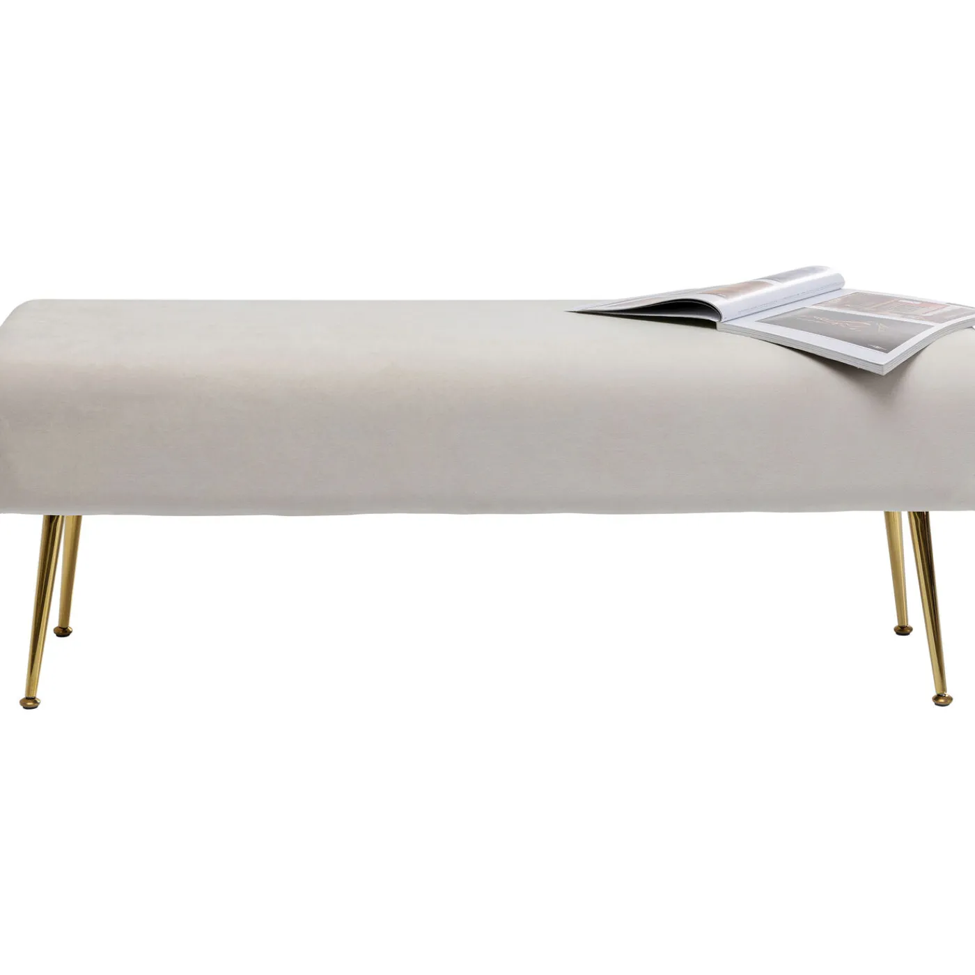 KARE Design Banquette Deria Velours Creme 110Cm