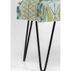 KARE Design Banquette Desna Patchwork Vert 80Cm