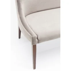KARE Design Banquette Mode Sans Acc. Velours Gris