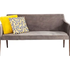 KARE Design Banquette Mode Velours Gris