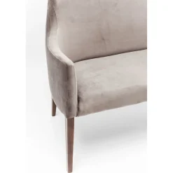 KARE Design Banquette Mode Velours Gris