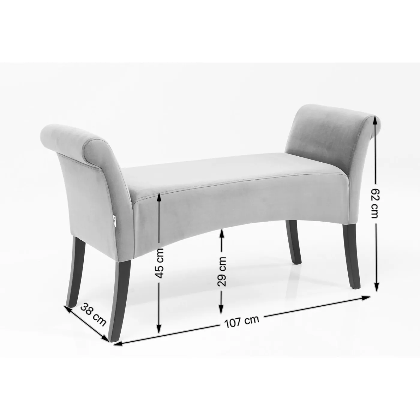 KARE Design Banquette Motley Coffee