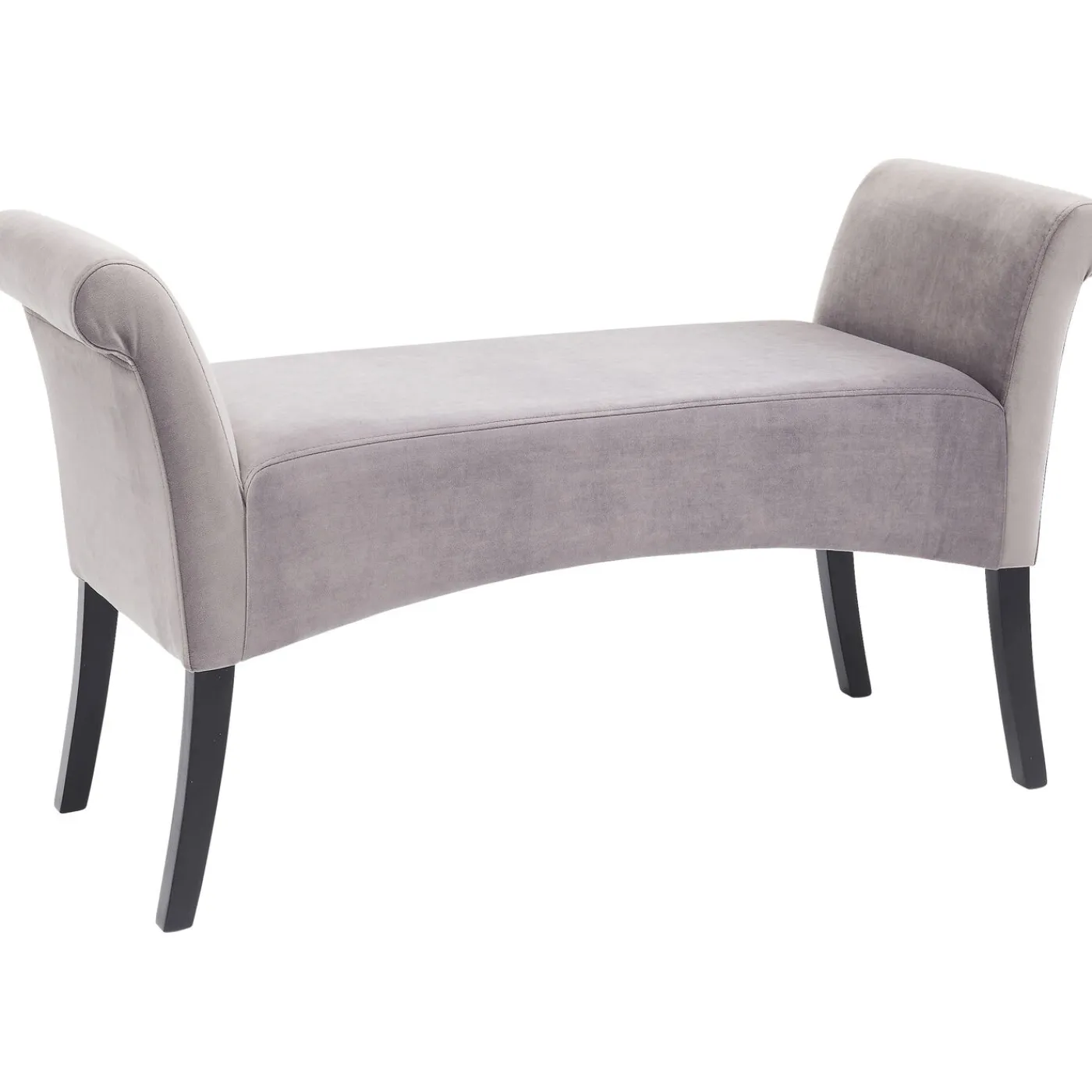 KARE Design Banquette Motley Velvet Silvergrey