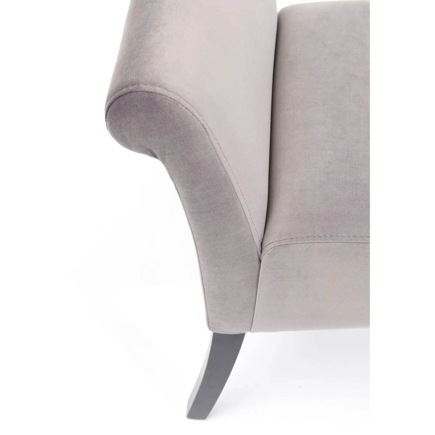 KARE Design Banquette Motley Velvet Silvergrey