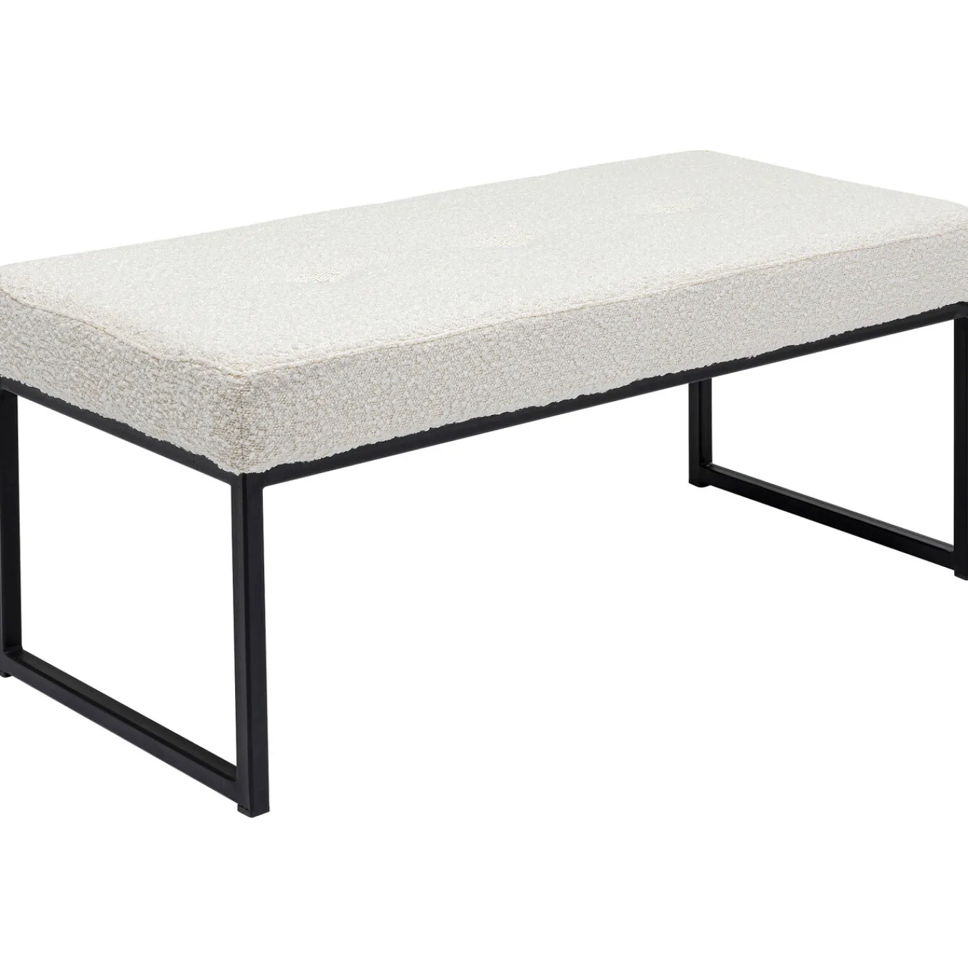 KARE Design Banquette Smart Boucle Creme Noir 90Cm