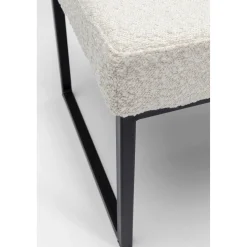 KARE Design Banquette Smart Boucle Creme Noir 90Cm