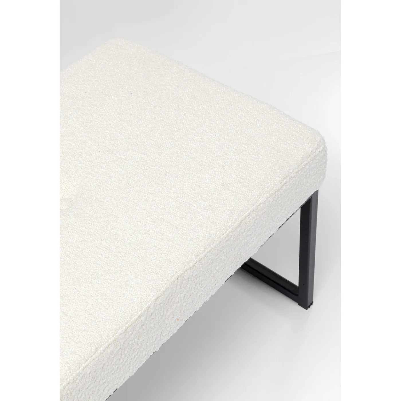 KARE Design Banquette Smart Boucle Creme Noir 150Cm