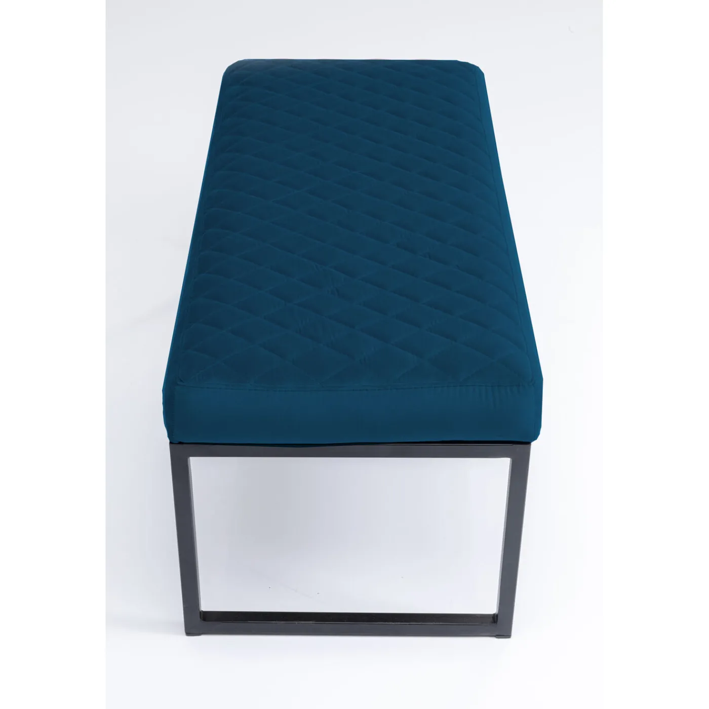 KARE Design Banquette Smart Velours Petrole Noir 90Cm