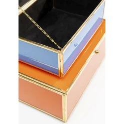 KARE Design Boite Neomi Orange Bleu (2/Set)