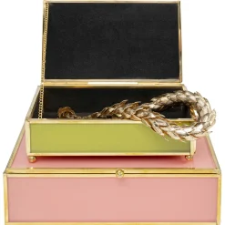 KARE Design Boite Neomi Vert Fuchsia (2/Set)