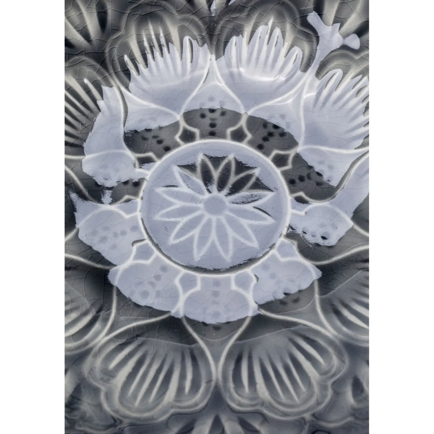KARE Design Bol Sicilia Mandala Gris O18