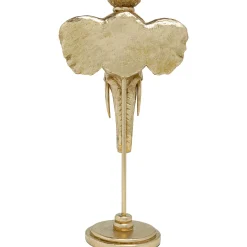 KARE Design Bougeoir Elephant Head Dore 49Cm