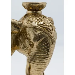 KARE Design Bougeoir Elephant Head Dore 49Cm