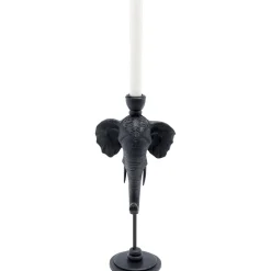 KARE Design Bougeoir Elephant Head Noir 36Cm