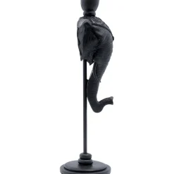 KARE Design Bougeoir Elephant Head Noir 36Cm