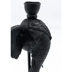 KARE Design Bougeoir Elephant Head Noir 36Cm
