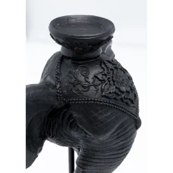 KARE Design Bougeoir Elephant Head Noir 49Cm