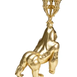 KARE Design Bougeoir Gorilla Dore 71Cm