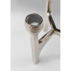 KARE Design Bougeoir Stacky Argente 15Cm