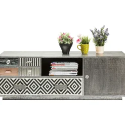 KARE Design Buffet Bas Chalet 1 Porte,5 Tiroirs