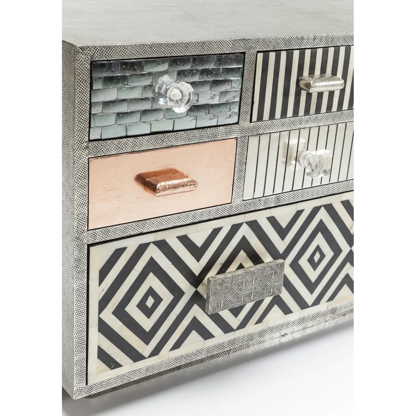 KARE Design Buffet Bas Chalet 1 Porte,5 Tiroirs