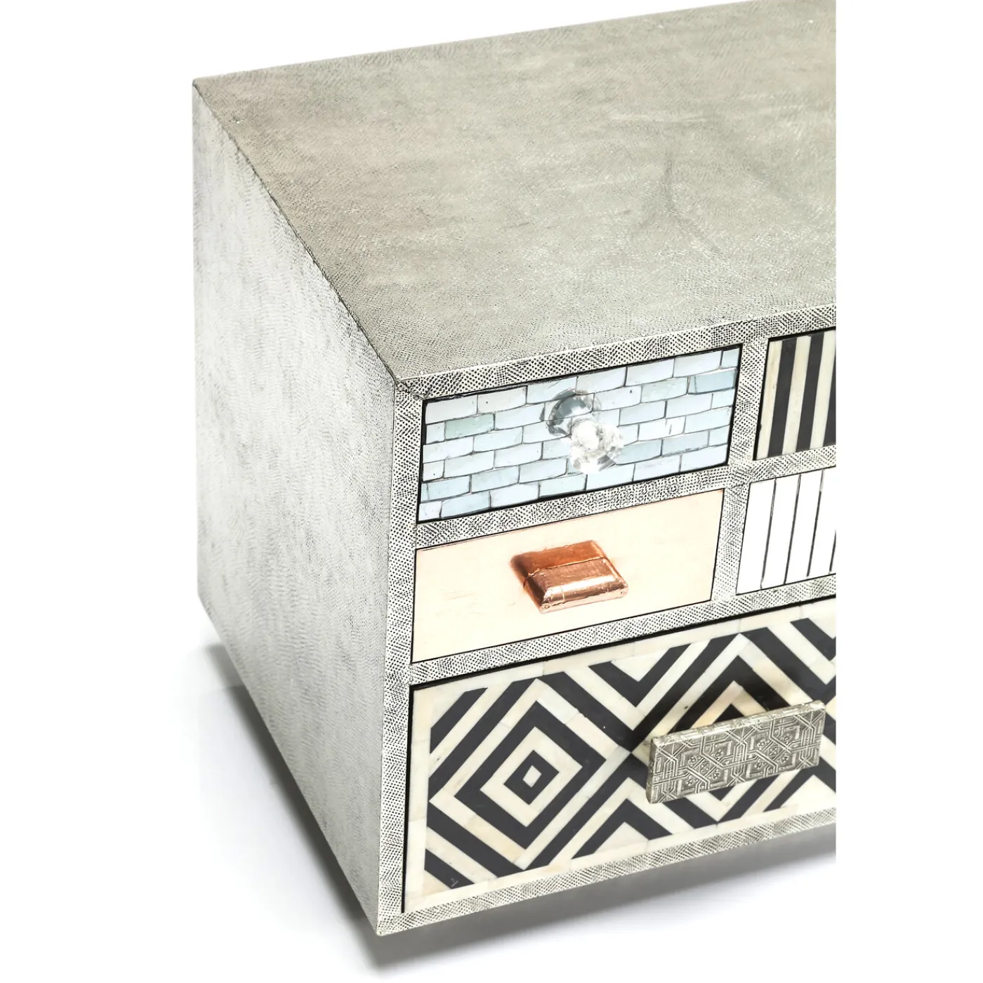 KARE Design Buffet Bas Chalet 1 Porte,5 Tiroirs