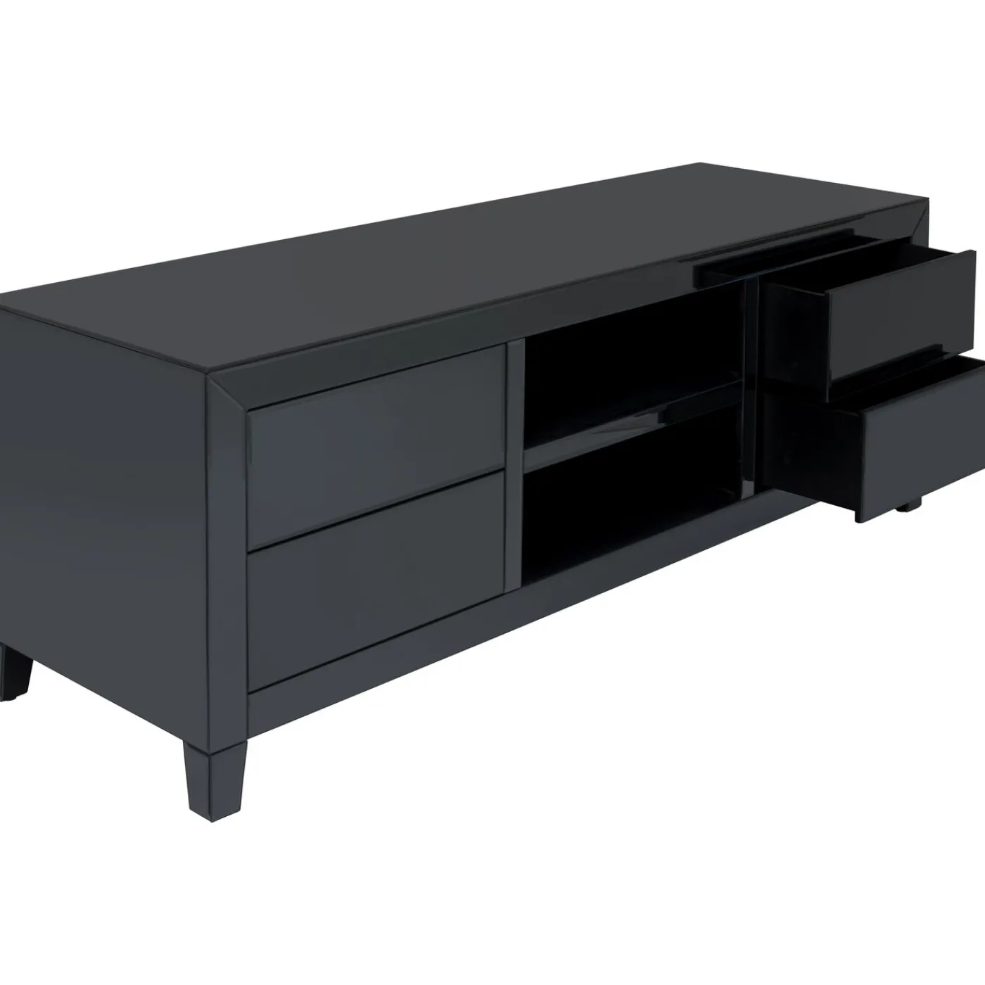 KARE Design Buffet Bas Luxury Push Gris 140X50Cm