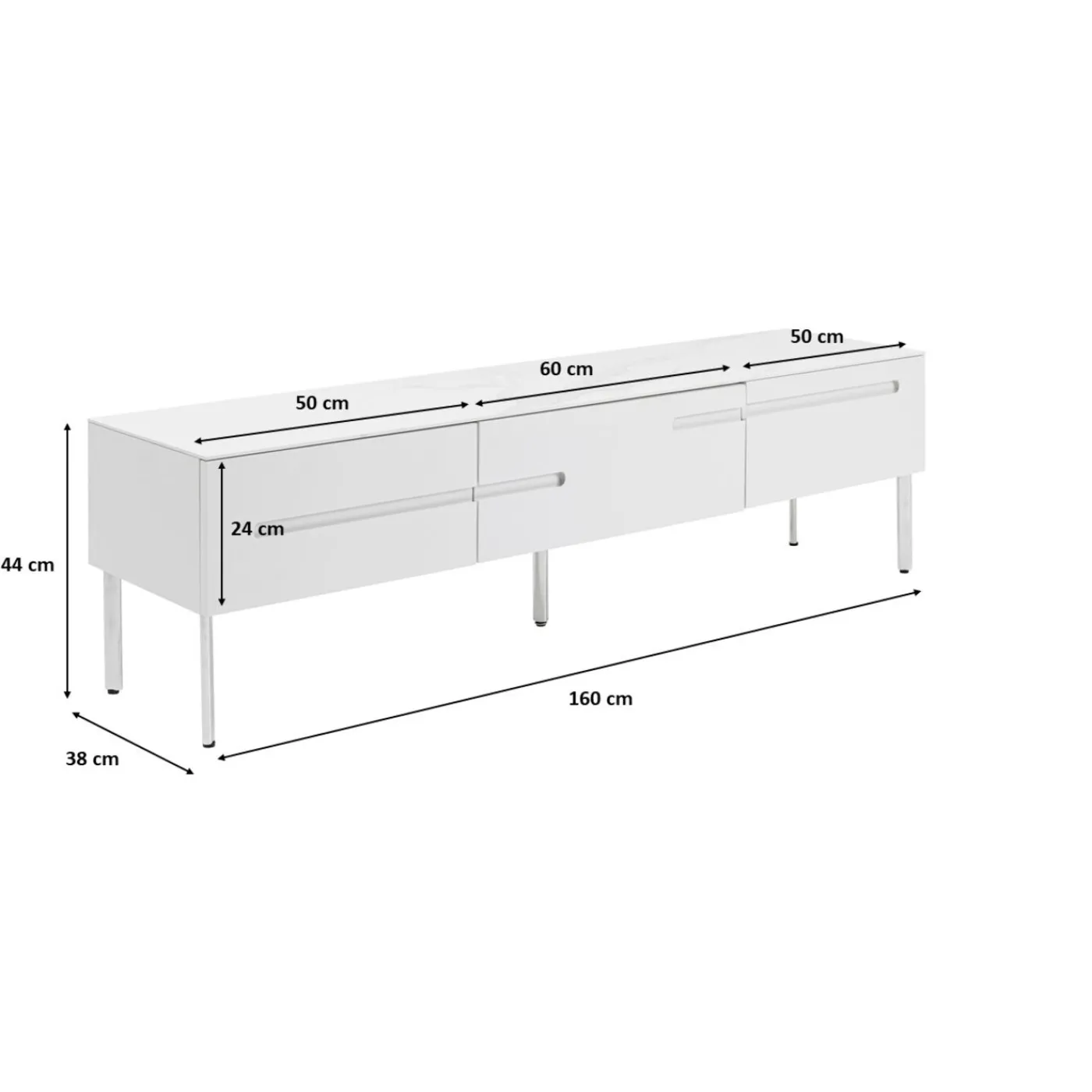 KARE Design Buffet Bas Nova 160X44Cm