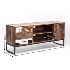 KARE Design Buffet Bas Rodeo 1 Porte,3 Tiroirs