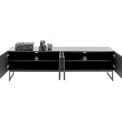 KARE Design Buffet Bas Soran Noir 180X40Cm