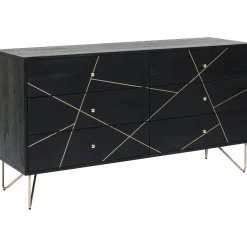 KARE Design Buffet Gold Vein 6 Tiroirs 145X82Cm